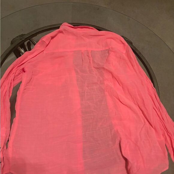 Stylus Neon Pink button up blouse - Picture 3 of 3